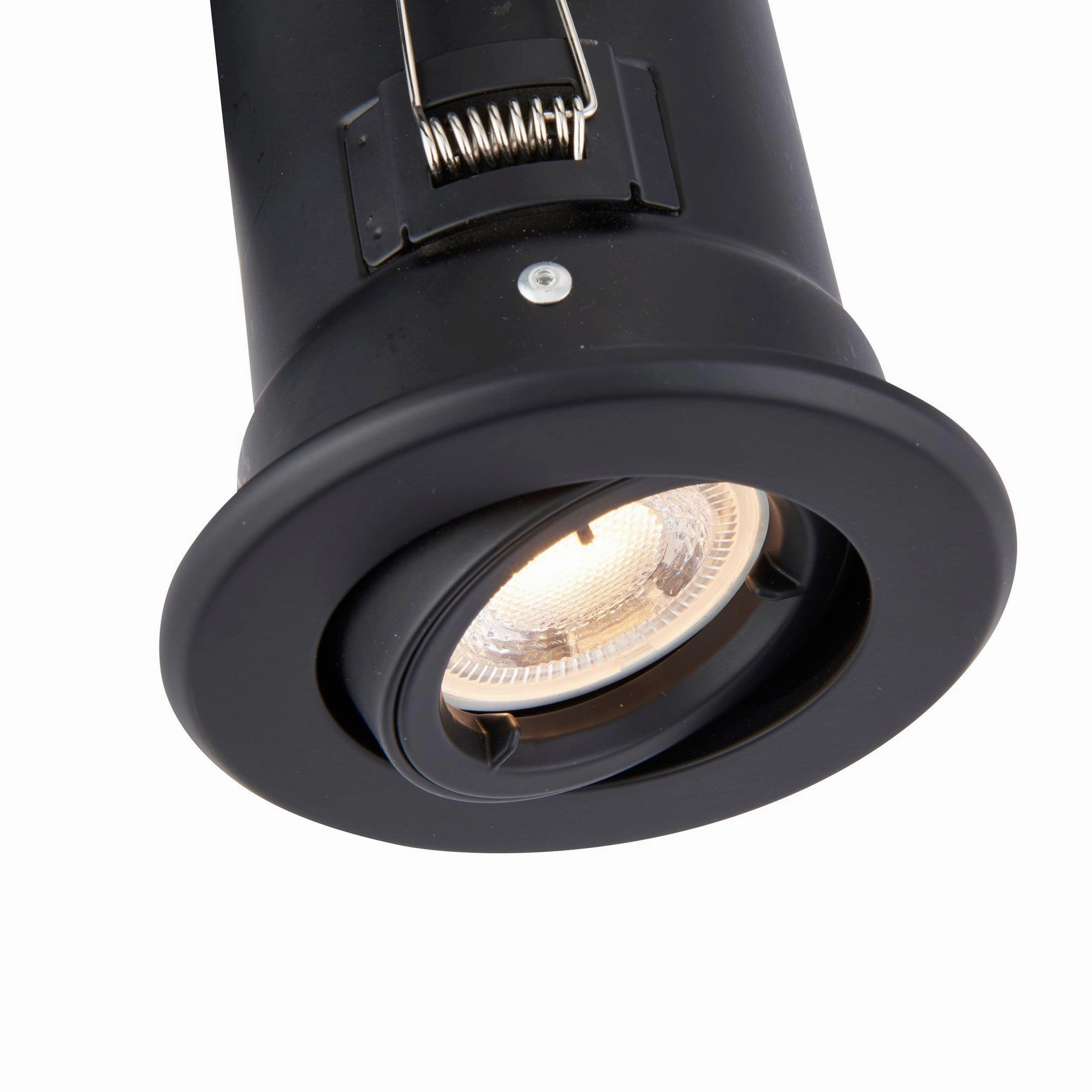 ShieldPLUS Tilt Black Recessed Light 50W