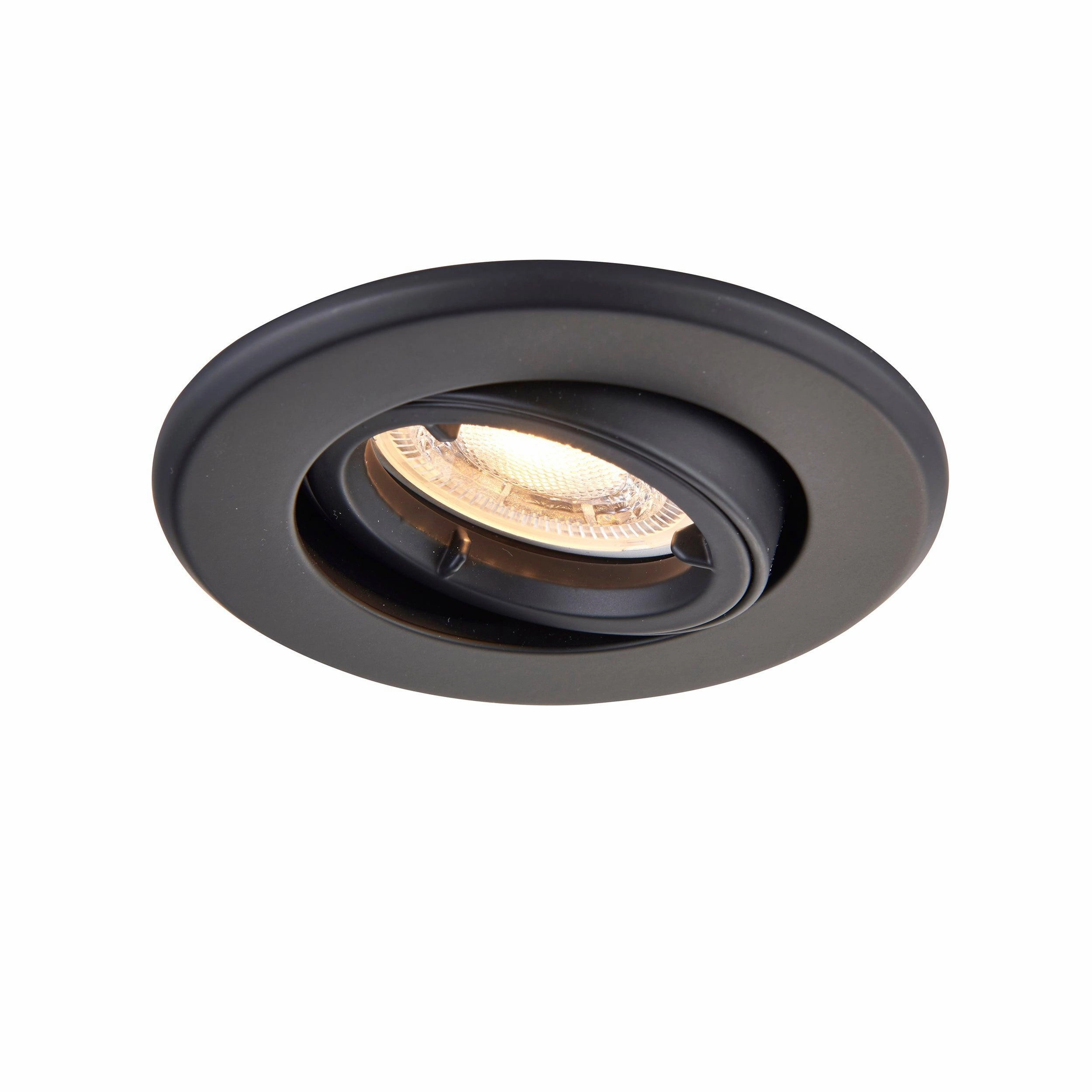 ShieldPLUS Tilt Black Recessed Light 50W