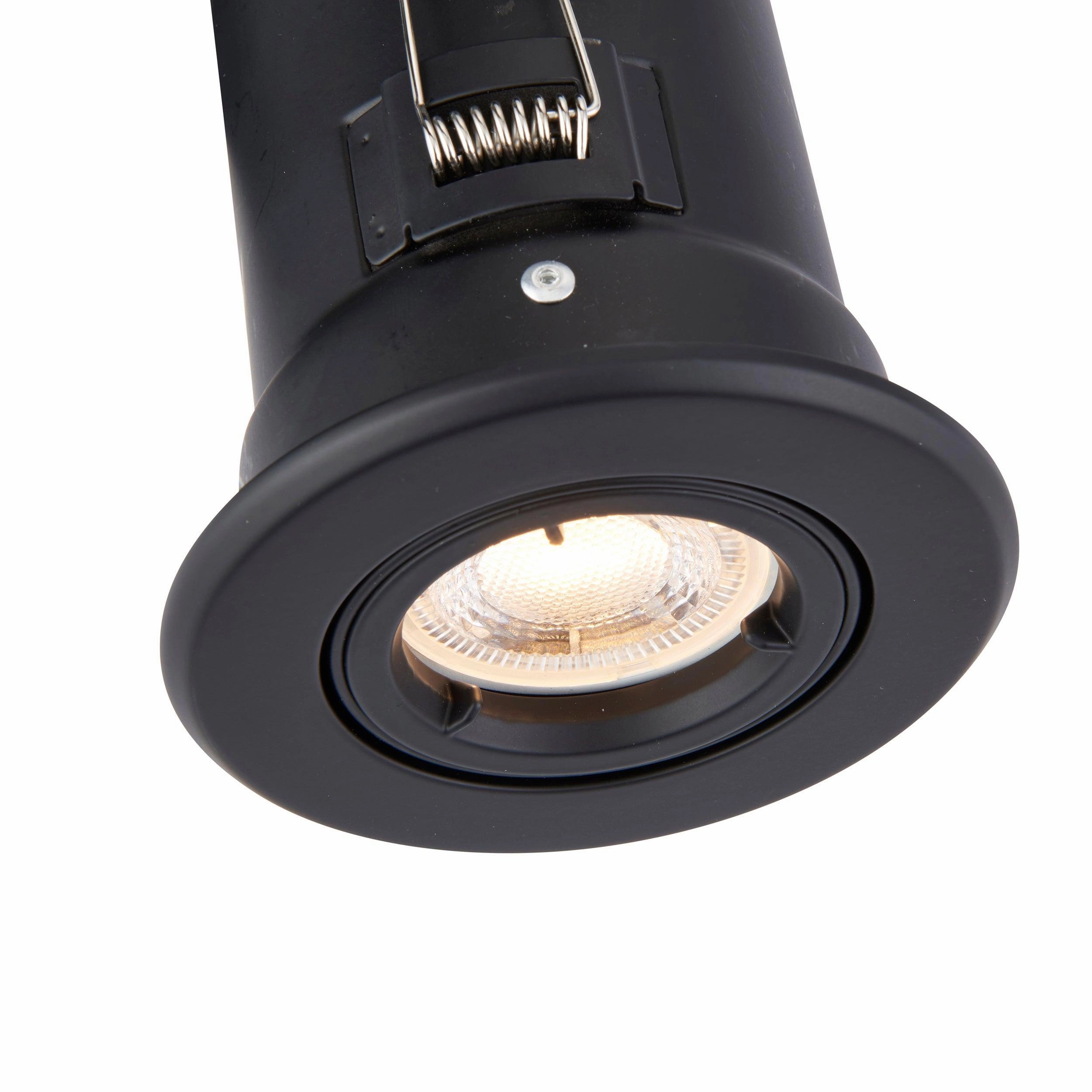 ShieldPLUS Tilt Black Recessed Light 50W