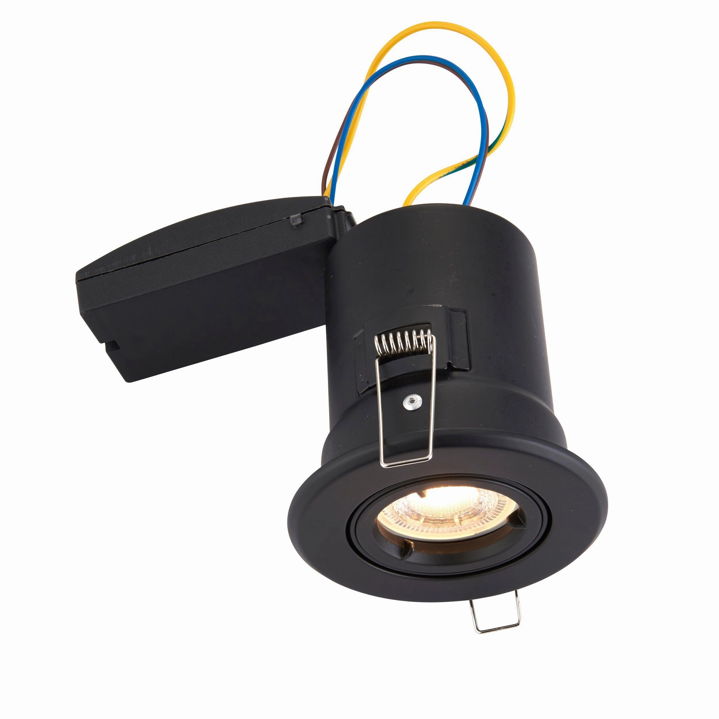 ShieldPLUS Tilt Black Recessed Light 50W