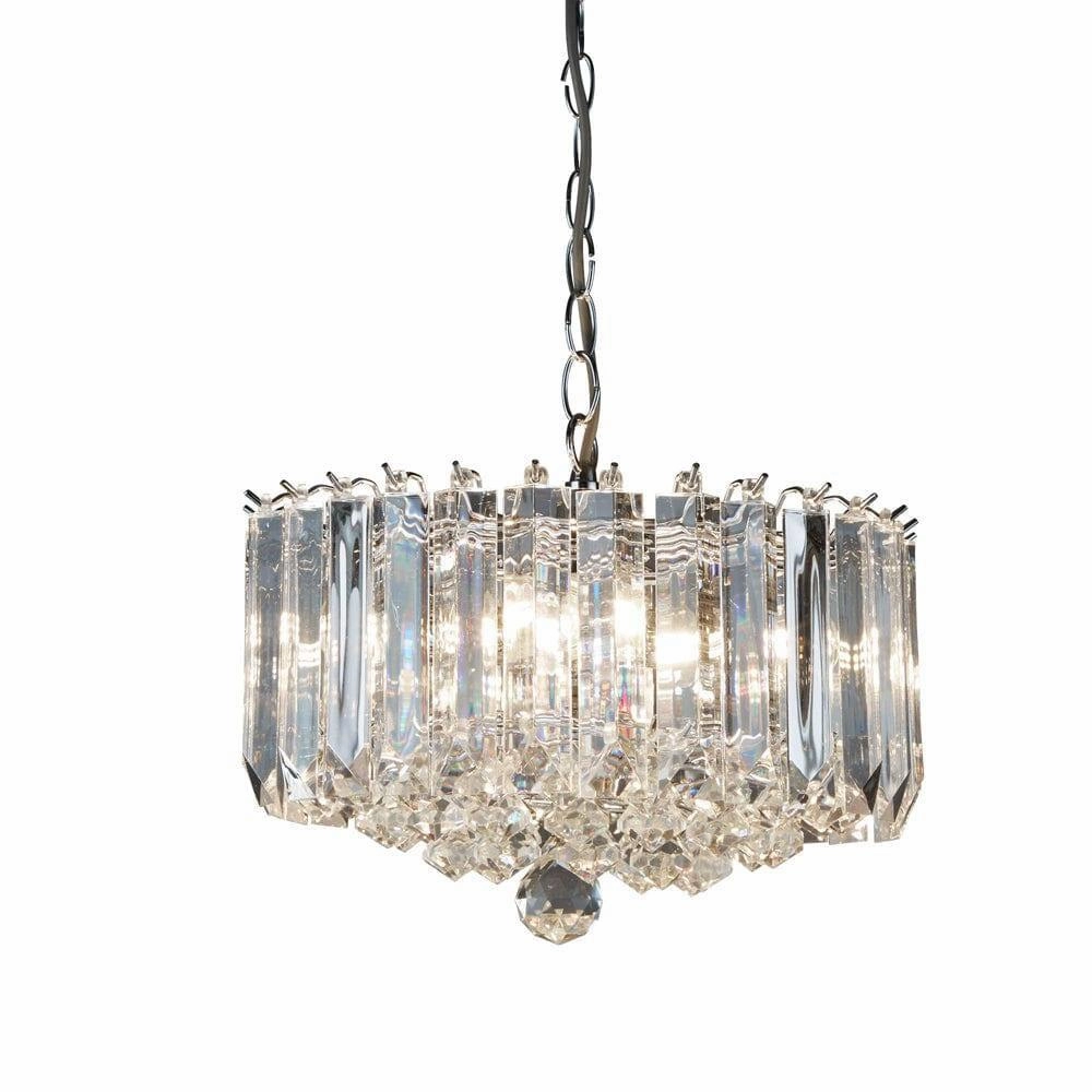 Sigma 4 Light Chrome & Acrylic Flush Ceiling Light ambient ceiling fixture