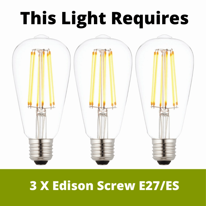 Silas 3 Light Zinc Pendant or Semi Flush
