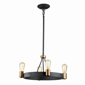 Silas 4 Light Zinc Pendant or Semi Flush Ceiling Light flush mount ceiling fixture