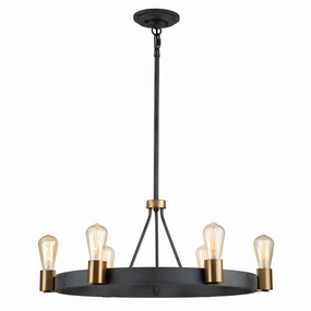 Silas 6 Light Zinc Pendant or Semi Flush Ceiling Light flush mount ceiling fixture