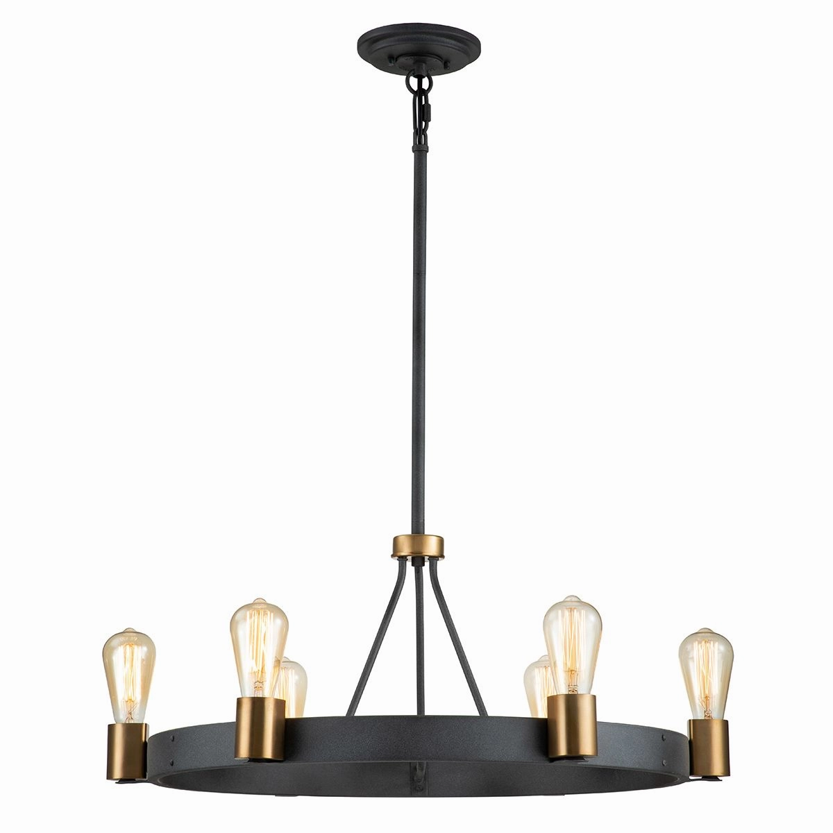 Silas 6 Light Zinc Pendant or Semi Flush Ceiling Light flush mount ceiling fixture