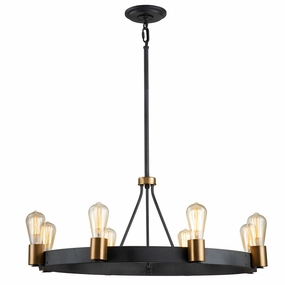 Silas 8 Light Zinc Pendant or Semi Flush Ceiling Light flush mount ceiling fixture
