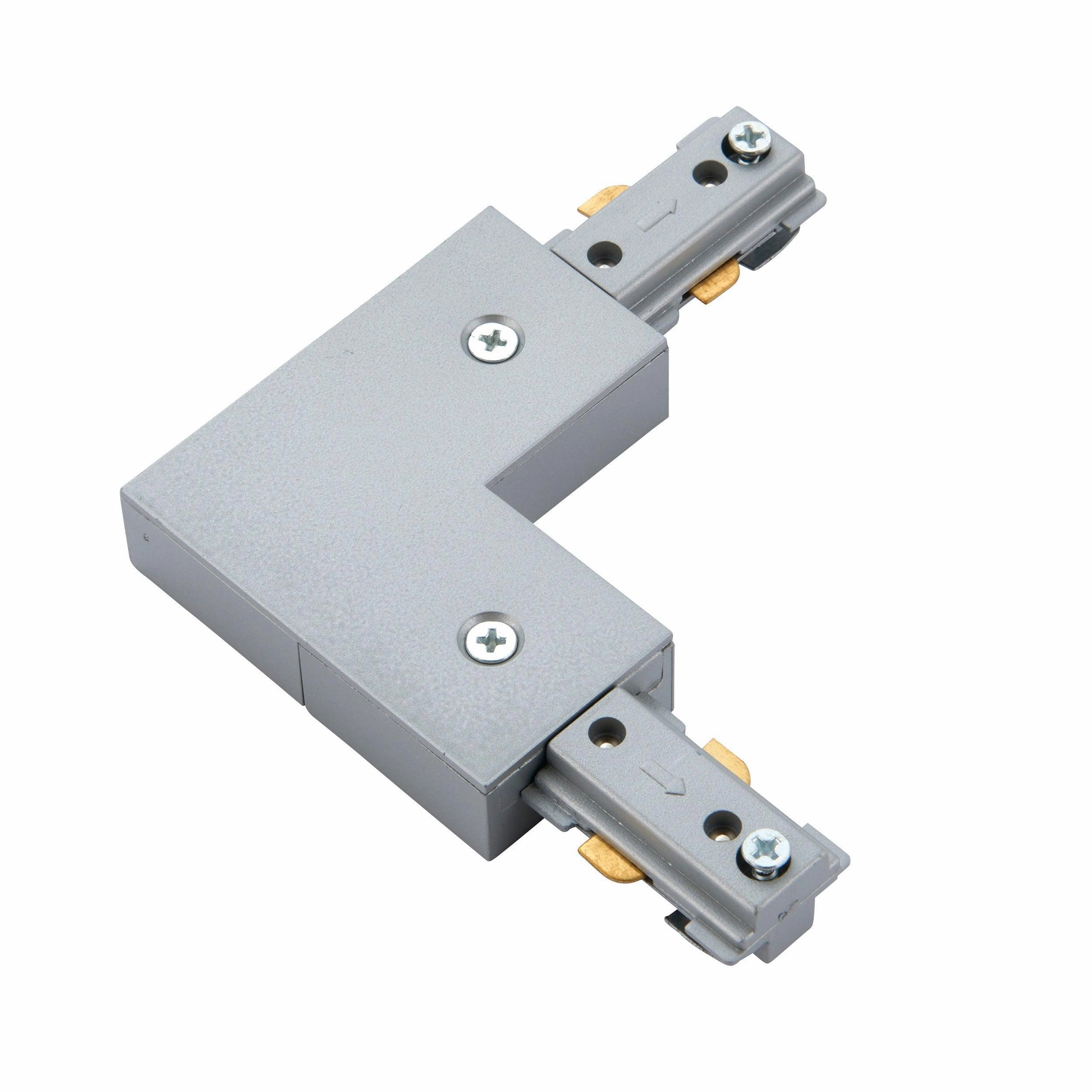 Silver Track L Connector weatherproof garden light