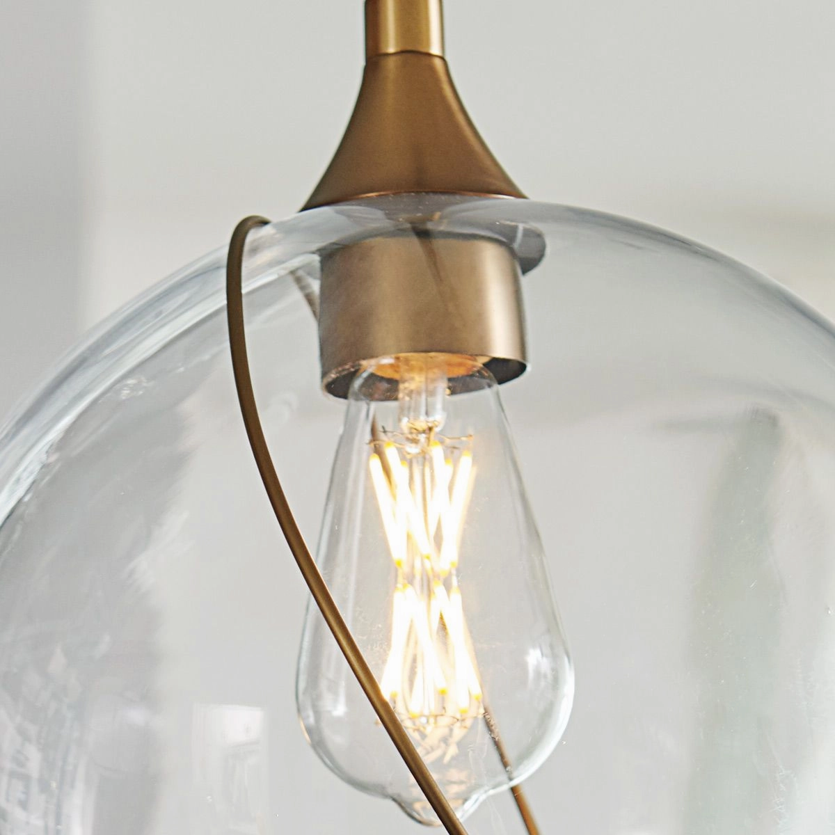 Skye 1 Light Brass Ceiling Pendant Light