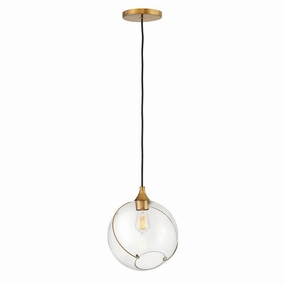 Skye 1 Light Brass Ceiling Pendant Light flush mount ceiling fixture