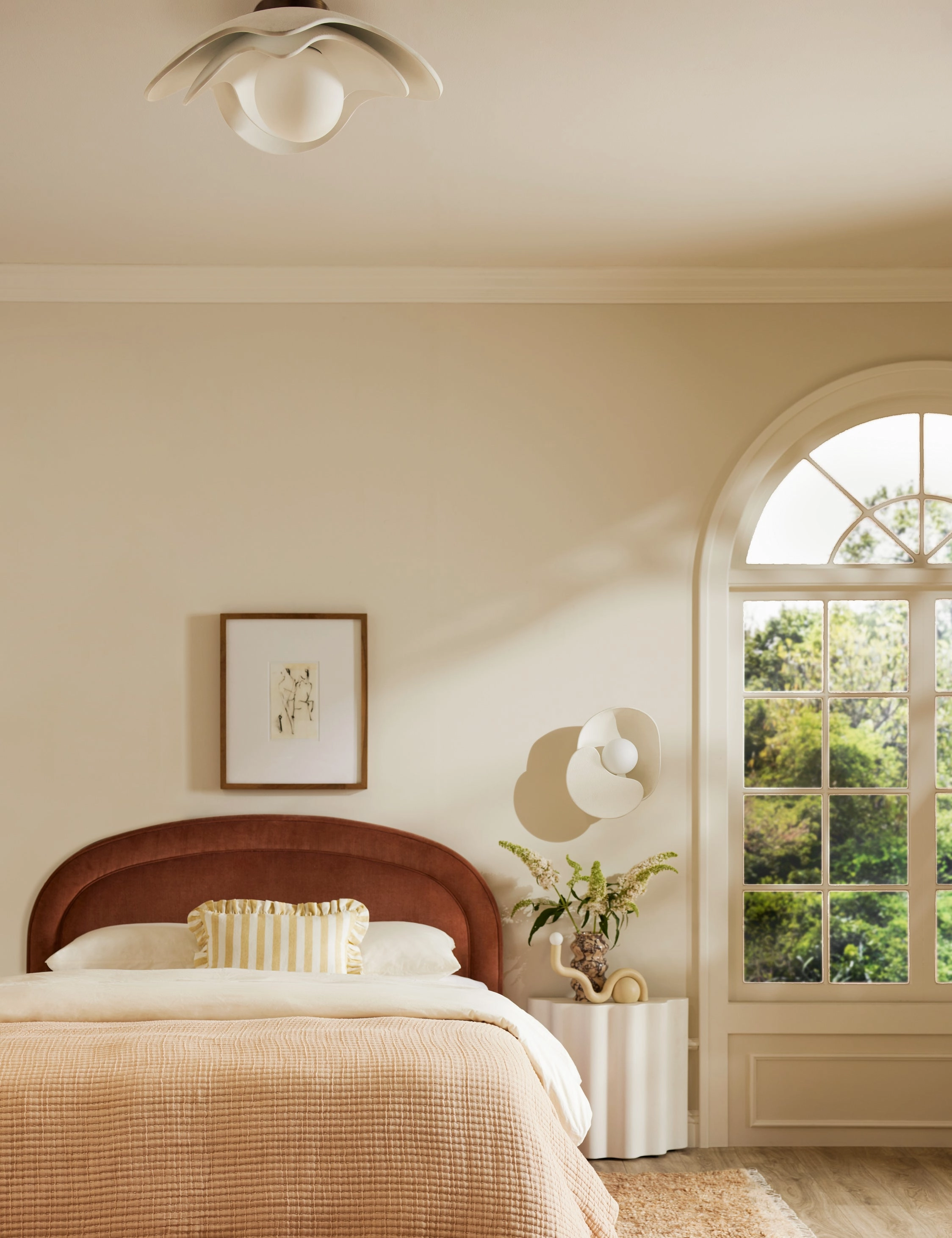 Soft Petal Flush Mount Light by Lolly Lolly Ceramics