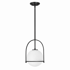 Somerset 1 Light Medium Black Pendant Light flush mount ceiling fixture