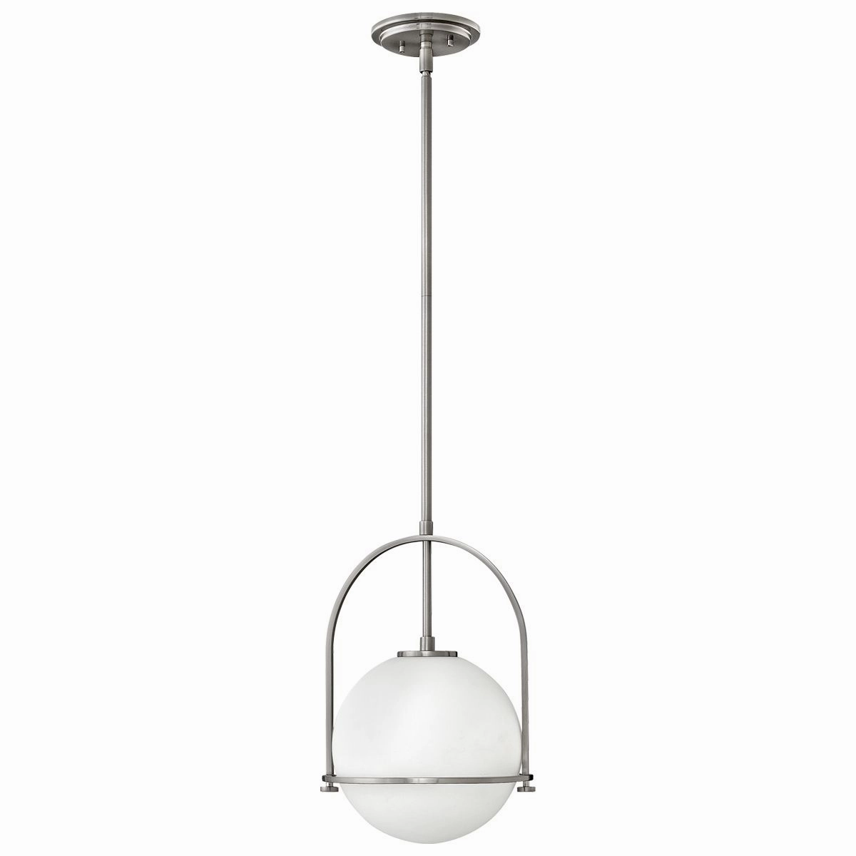 Somerset 1 Light Medium Nickel Pendant Light flush mount ceiling fixture