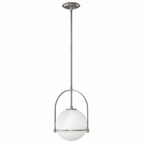 Somerset 1 Light Medium Nickel Pendant Light flush mount ceiling fixture