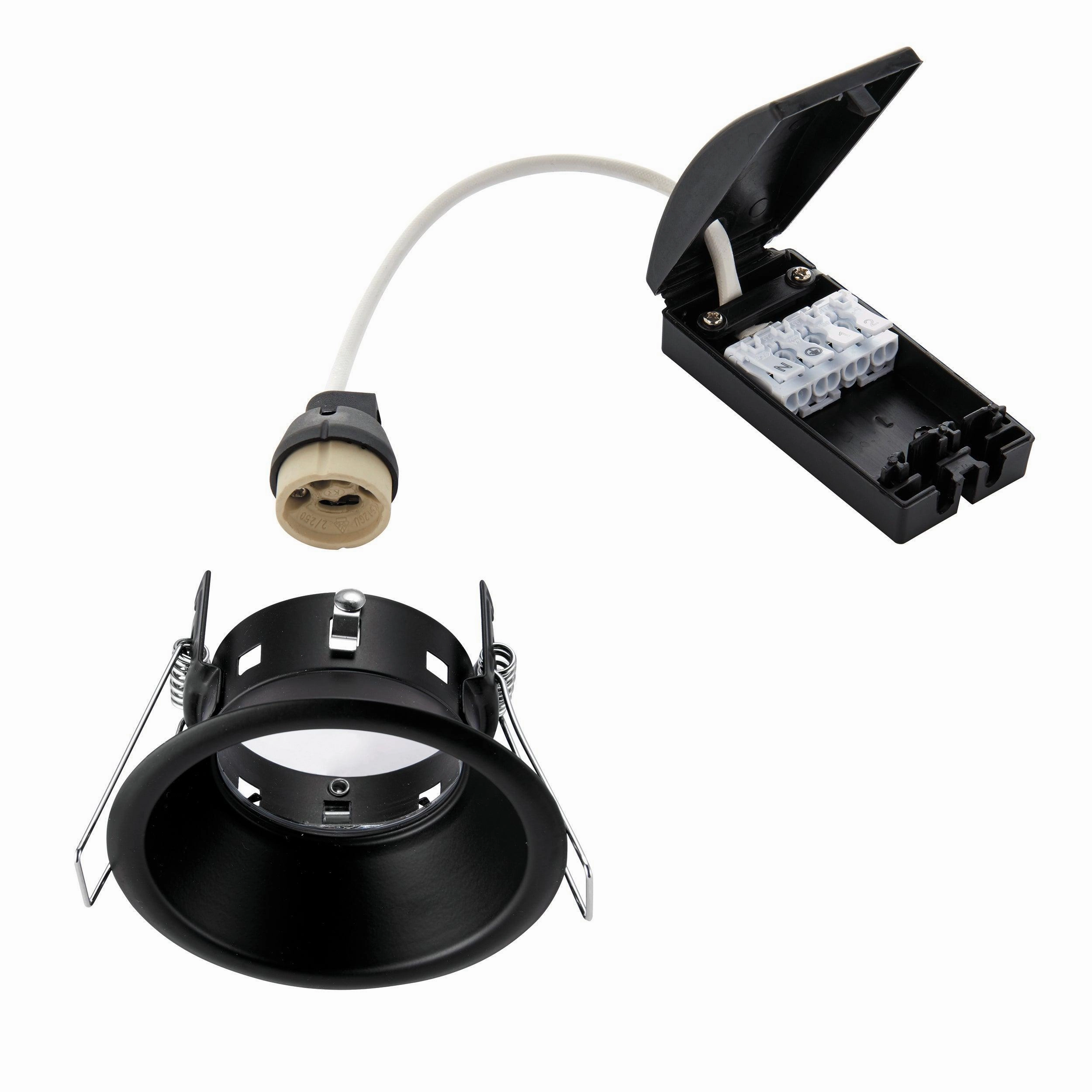 Speculo Black Anti-glare Recessed Ceiling Light IP65 50W