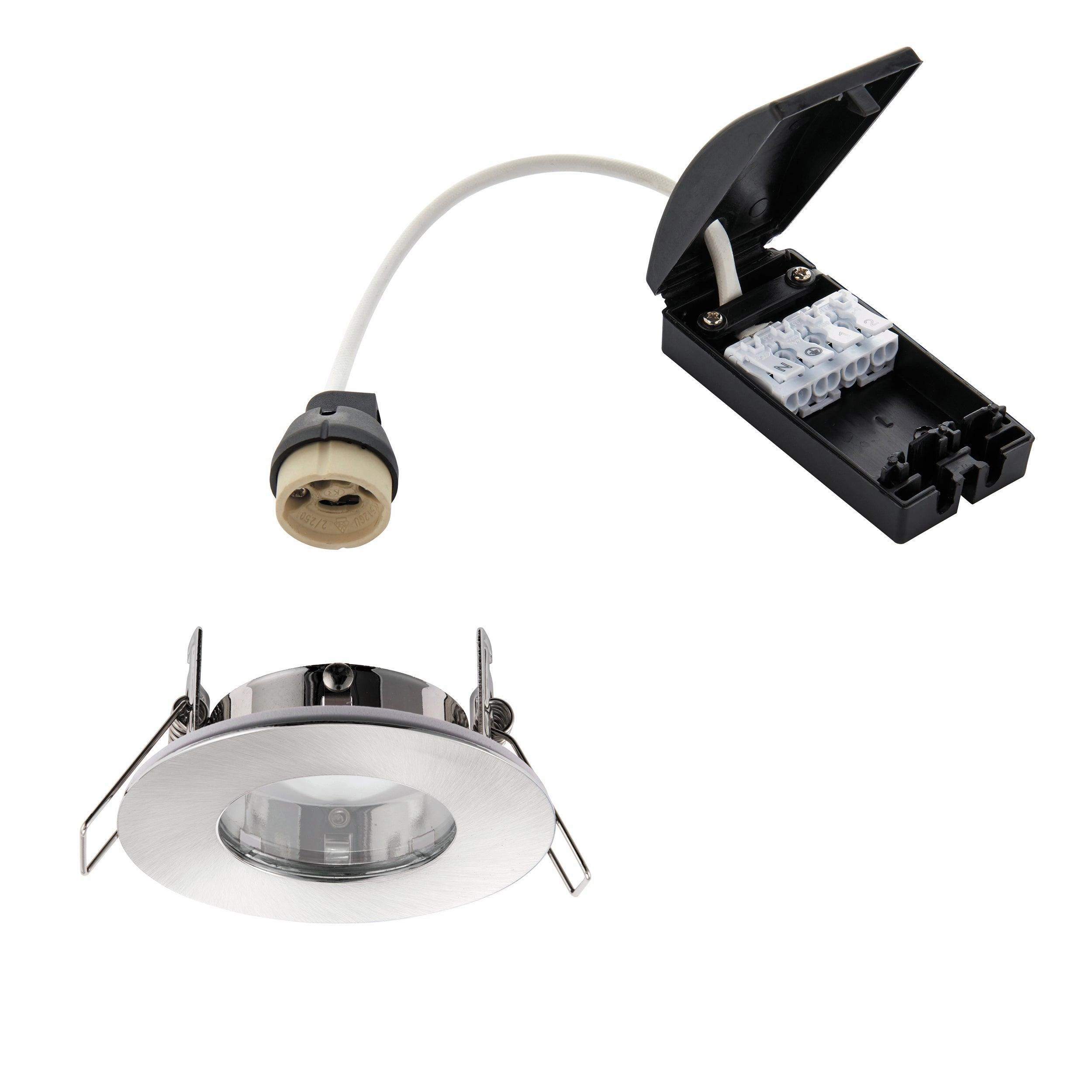 Speculo Brushed Chrome Recessed Light IP65 50W