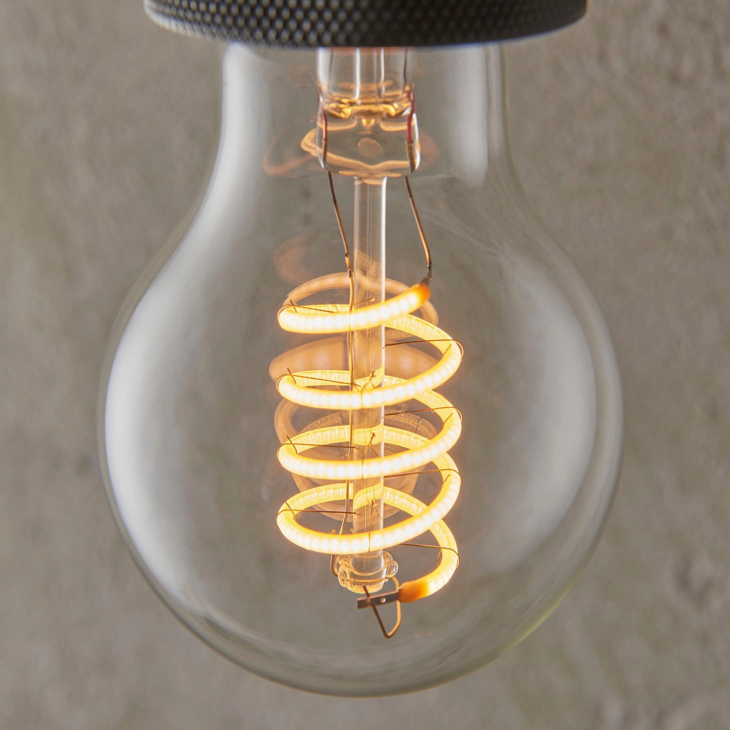 Spiral E27 Clear Glass LED Filament GLS Dimmable 4w Light Bulb