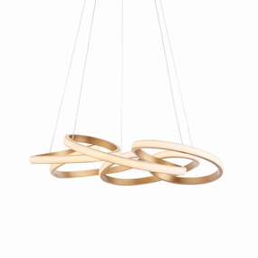 Spiral Gold Modern LED Ceiling Pendant Light white ceiling lamp