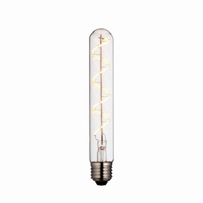 Spiral Tubular E27 Filament Clear Glass 4W LED Light Bulb contemporary ceiling fixture