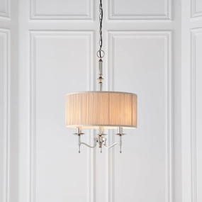 Stanford Polished Nickel Finish 3 Light Pendant sleek LED ceiling lamp
