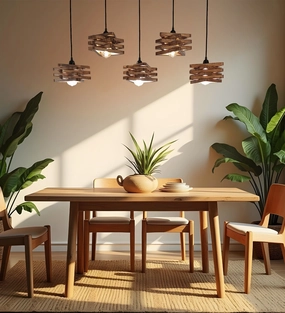 Star Brown 5 Series Hanging Lamp (BULB NOT INCLUDED) decorative ceiling fixture