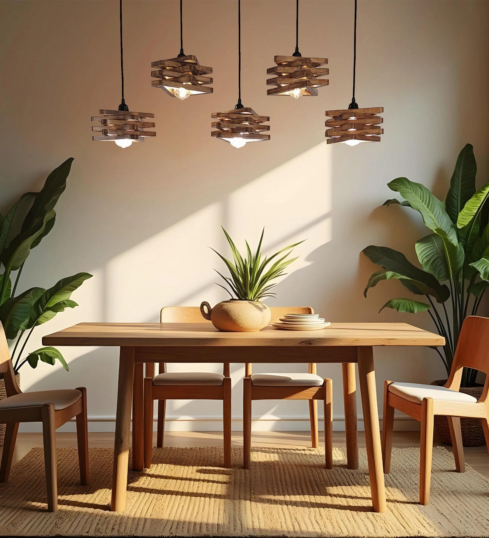 Star Brown 5 Series Hanging Lamp (BULB NOT INCLUDED) decorative ceiling fixture