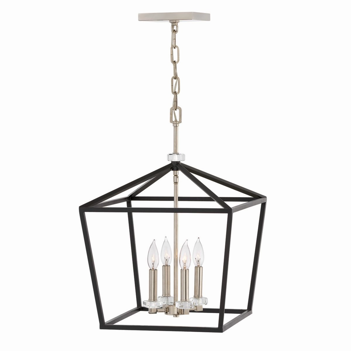 Stinson 4 Light Large Black Pendant or Semi Flush Ceiling Light flush mount ceiling fixture