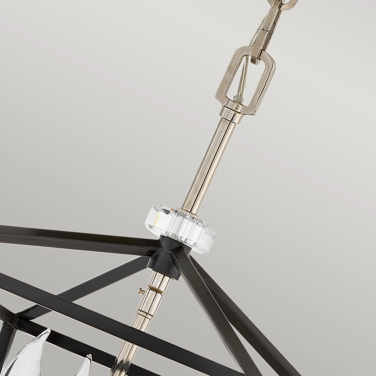 Stinson 4 Light Medium Nickel Pendant or Semi Flush Ceiling Light