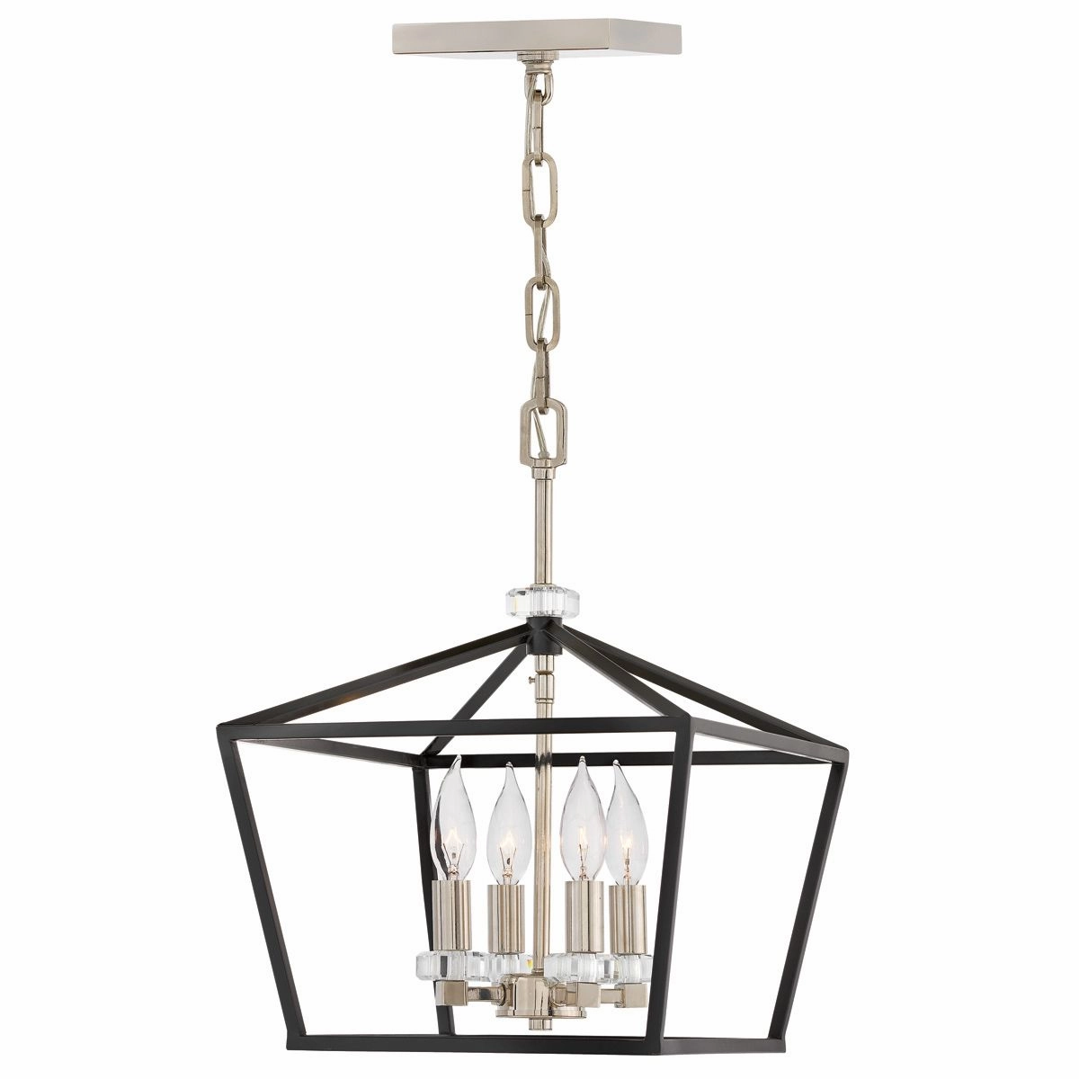 Stinson 4 Light Medium Nickel Pendant or Semi Flush Ceiling Light flush mount ceiling fixture
