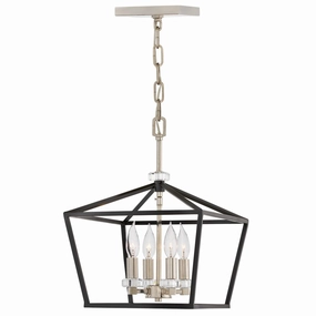 Stinson 4 Light Medium Nickel Pendant or Semi Flush Ceiling Light flush mount ceiling fixture