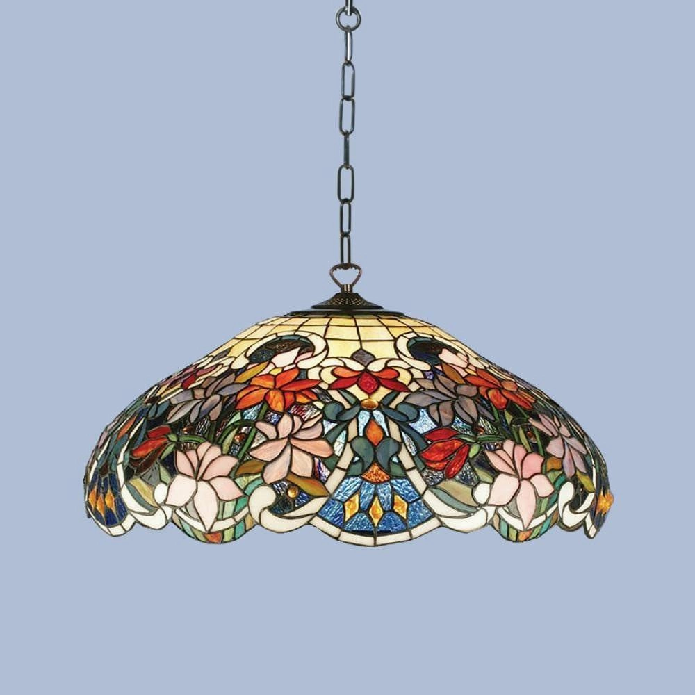 Sullivan Medium Tiffany Ceiling Light - 3 bulb Fitting recessed ceiling spot lamp