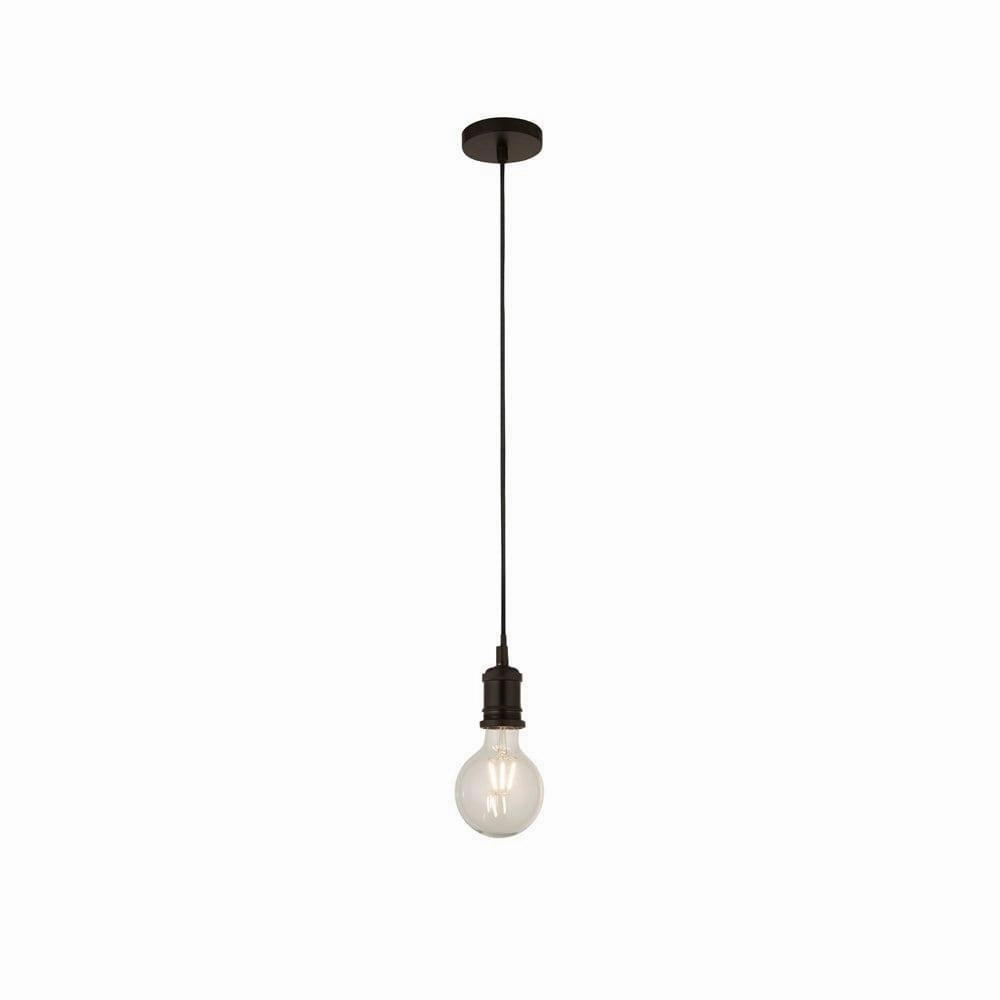 Suspensions Black 1 Light Cable Set Glass Globe Pendant ambient ceiling fixture