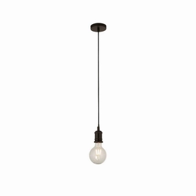 Suspensions Black 1 Light Cable Set Glass Globe Pendant ambient ceiling fixture