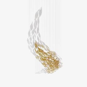 Swaying Leaves Chandelier minimalist reading light