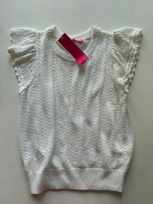 Sweater Short Sleeve By Lilly Pulitzer In White, Size: S