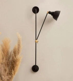 Swing Arm Corner Lamp Left Facing decorative ceiling fixture