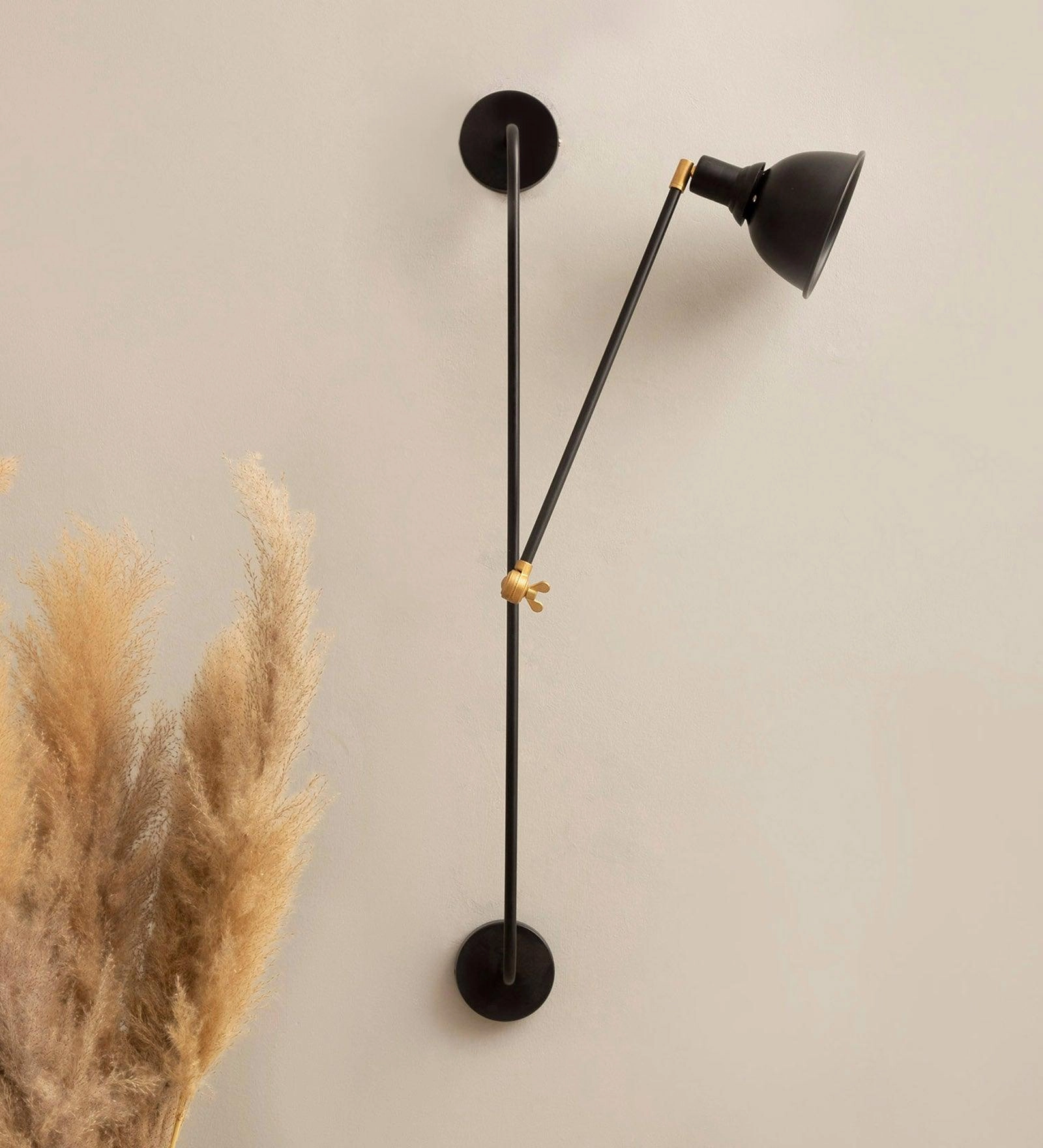 Swing Arm Corner Lamp Left Facing decorative ceiling fixture