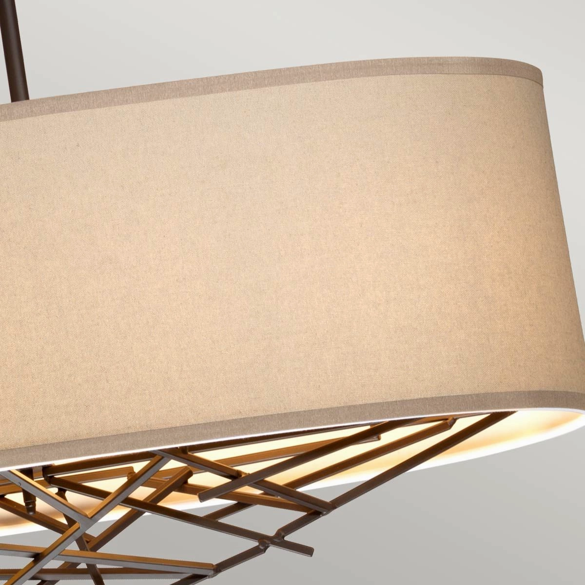 Taiko 5 Light Brass Kitchen Island Pendant