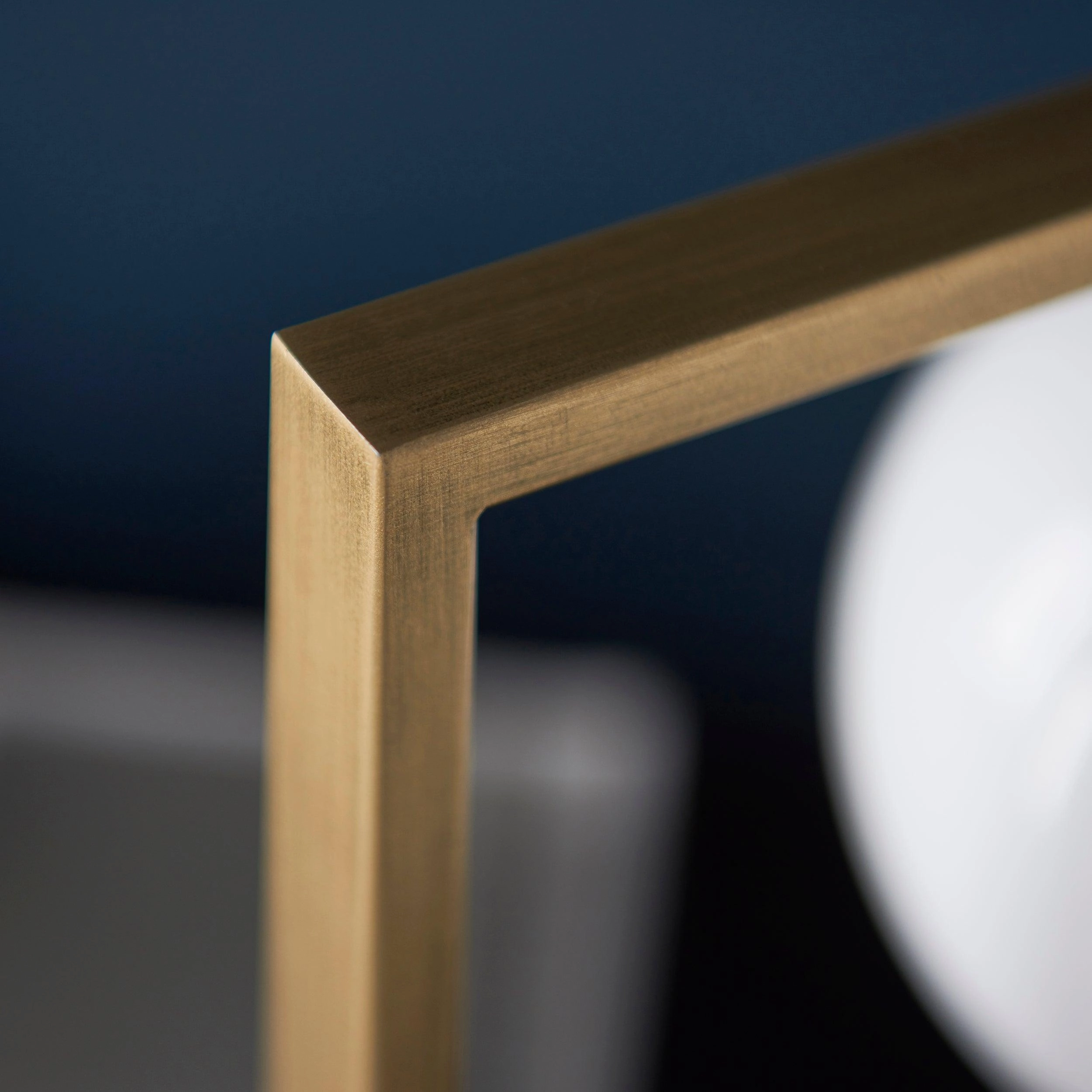 Teo Gold Modern Geometric Table Lamp - Opal Glass Shade