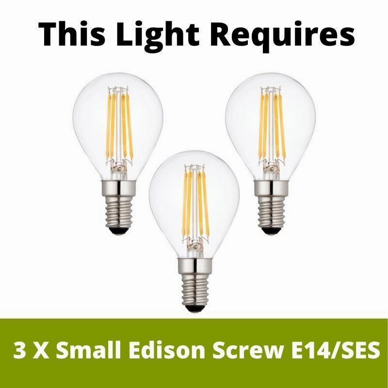 Teva 3 Light Silver Brushed Black Ceiling Pendant Ceiling