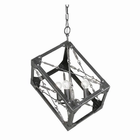 Teva 3 Light Silver Brushed Black Ceiling Pendant Ceiling soft glow ceiling light