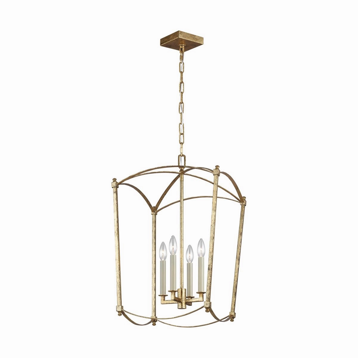 Thayer 4 Light Gold Pendant flush mount ceiling fixture