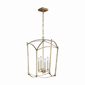 Thayer 4 Light Gold Pendant flush mount ceiling fixture