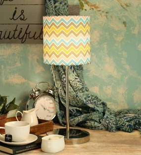 The Chevron Lamp decorative ceiling fixture