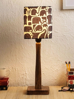 Tiny Elephants Wooden Lamp decorative ceiling fixture