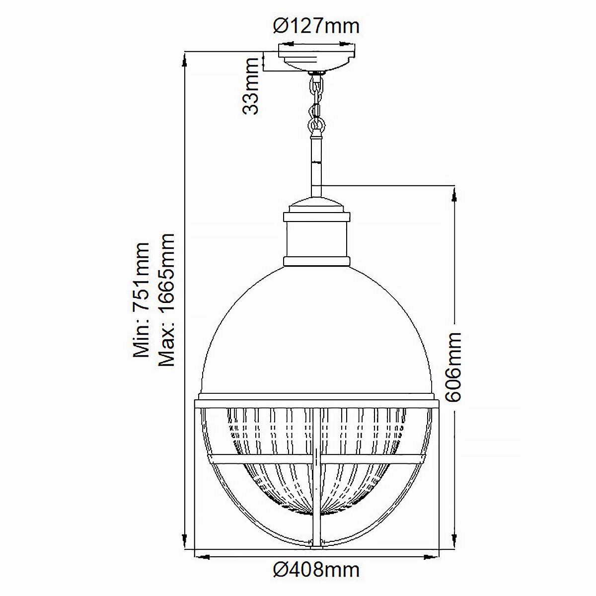 Tollis 1 Light Brass and White Pendant Light