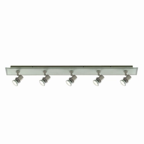 Top Hat 5 Light Bar Silver Adjustable Spotlights tall arc lamp for living room