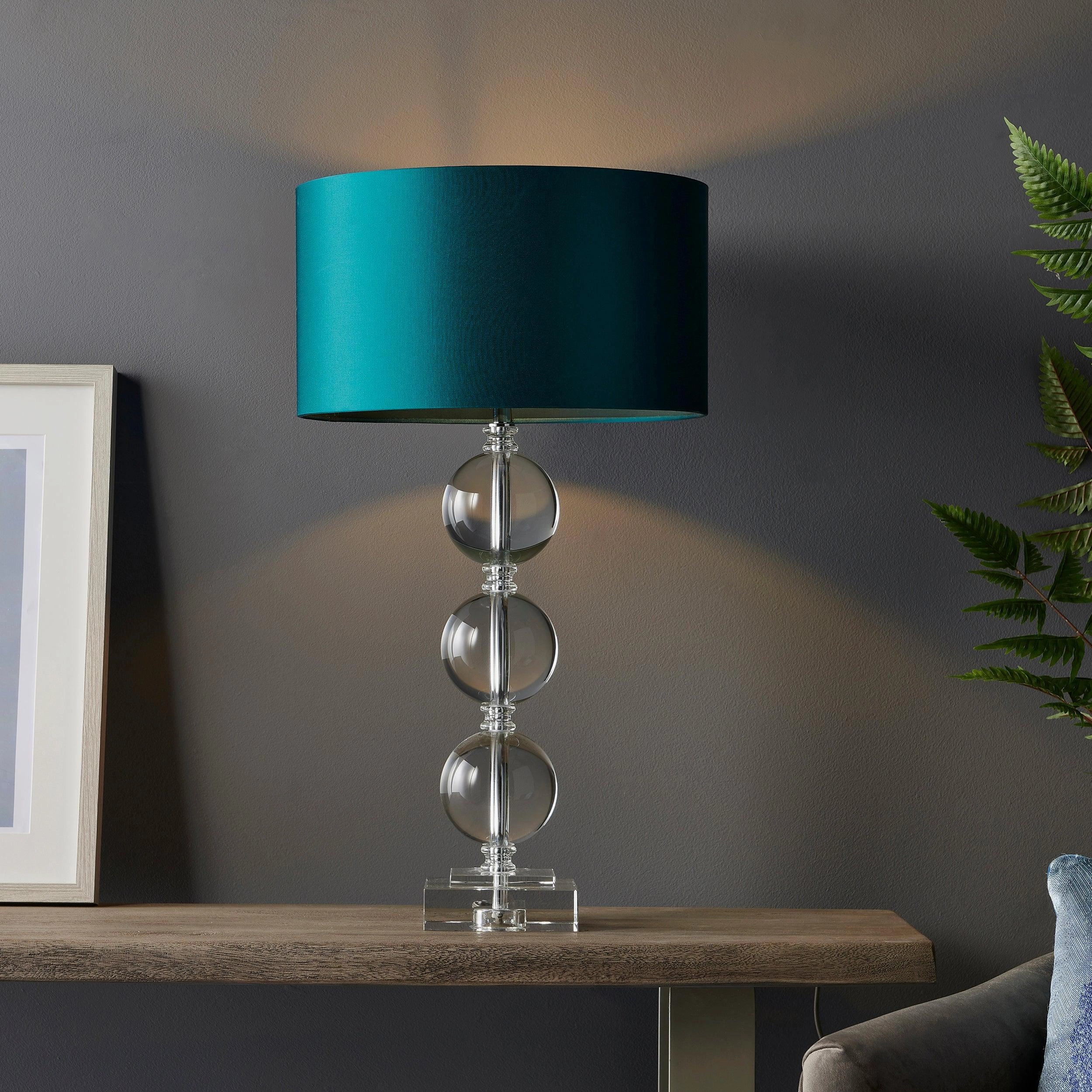 Trebor Crystal Glass Table Lamp Base