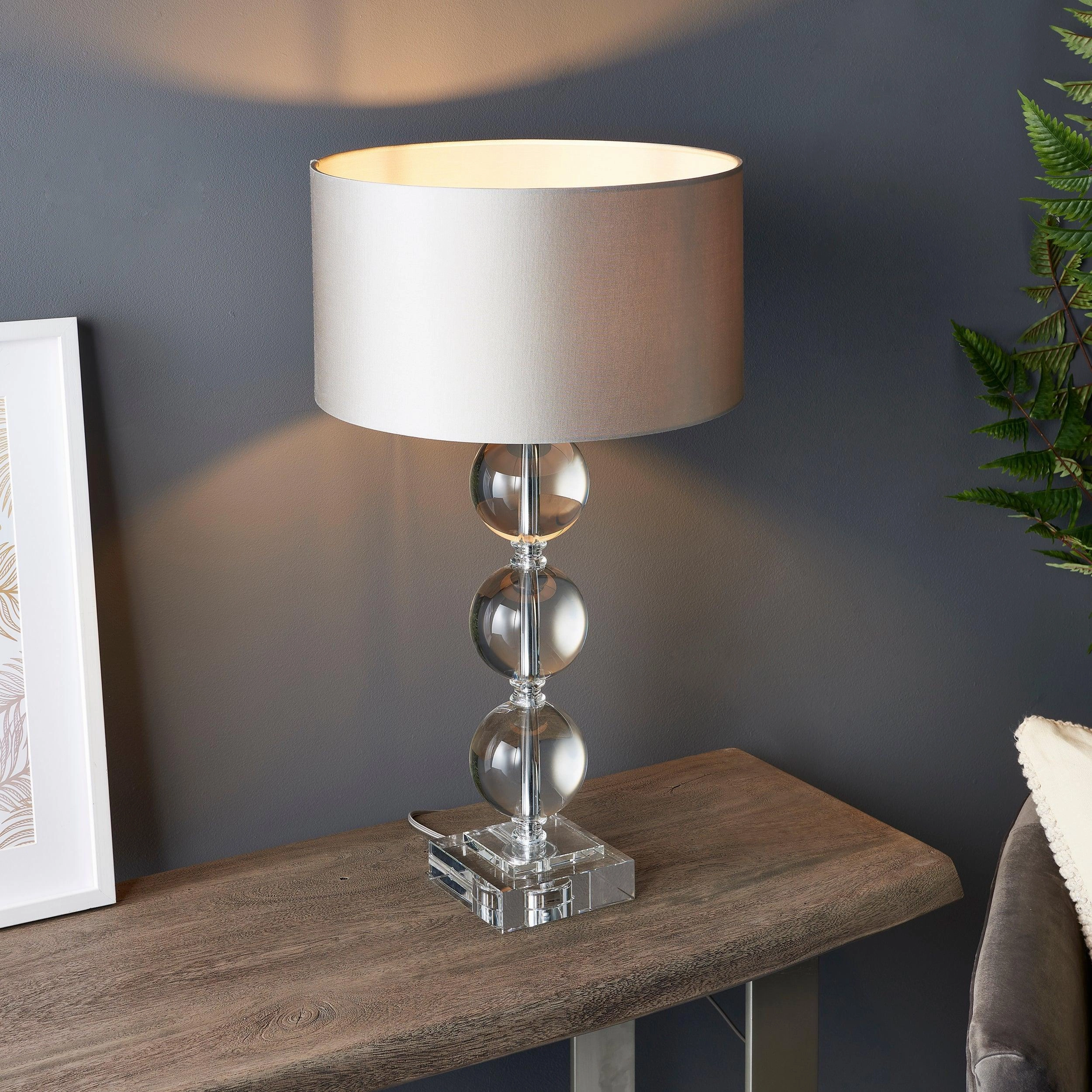 Trebor Crystal Glass Table Lamp Base