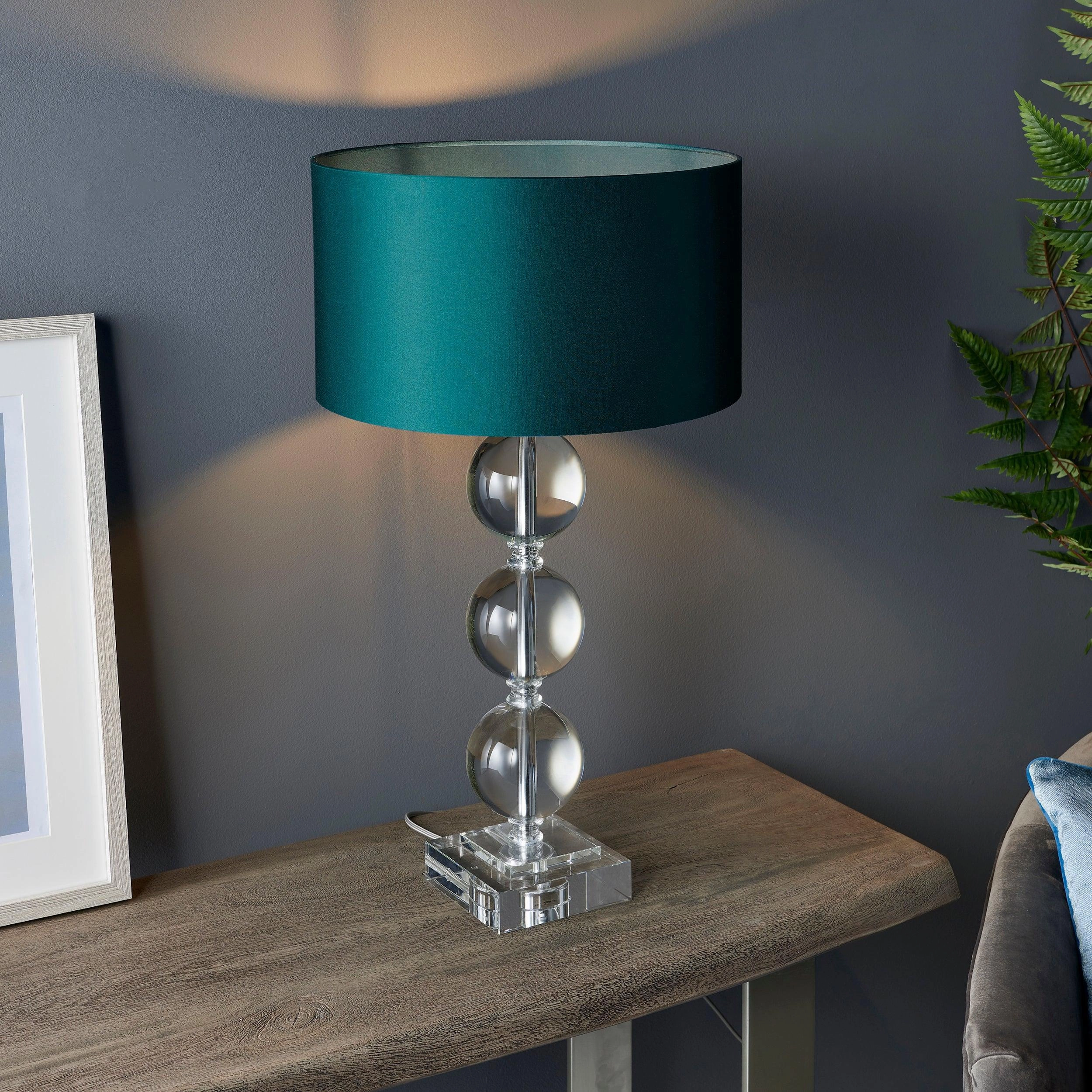 Trebor Crystal Glass Table Lamp Base