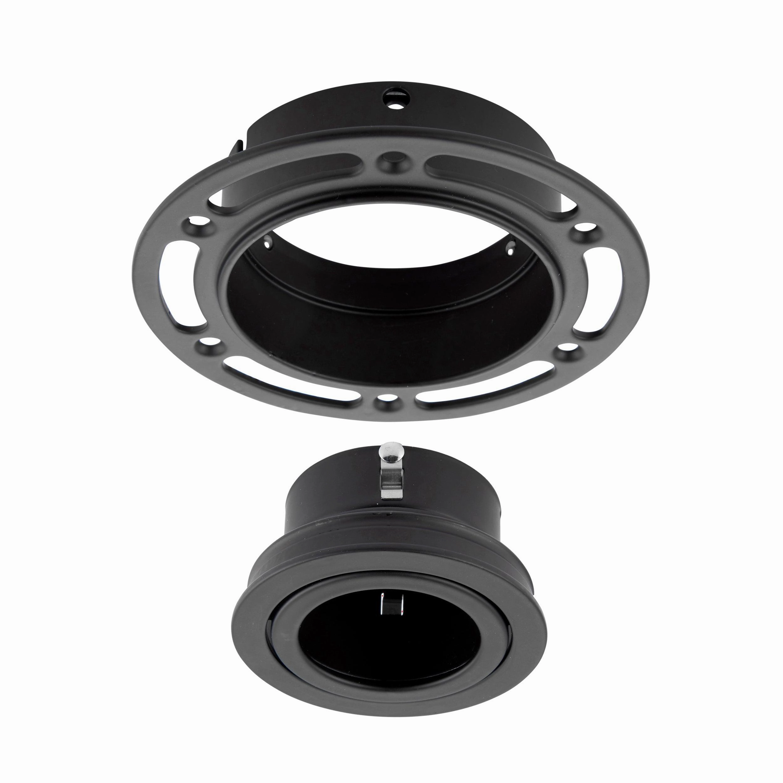 Trimless Adjustable Downlight Round Black 50W